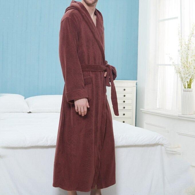 Winter Hooded Extra Long Robe - Miklahbeautyproducts