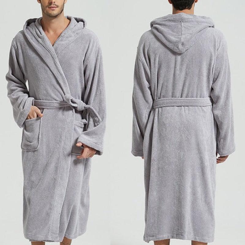 Excite Hooded 100% Cotton Robe - Miklahbeautyproducts