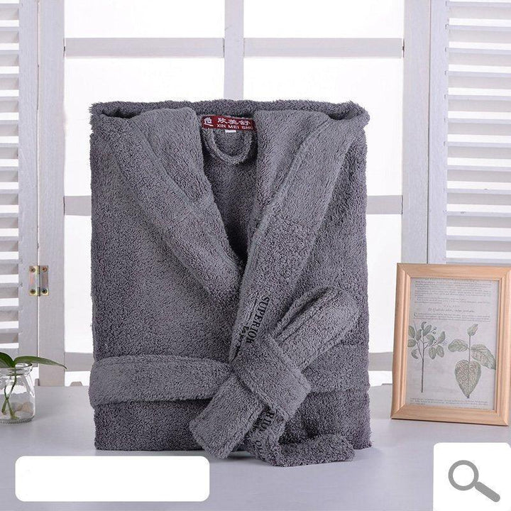 Nordic Fleece Kimono Bath Robe - Miklahbeautyproducts