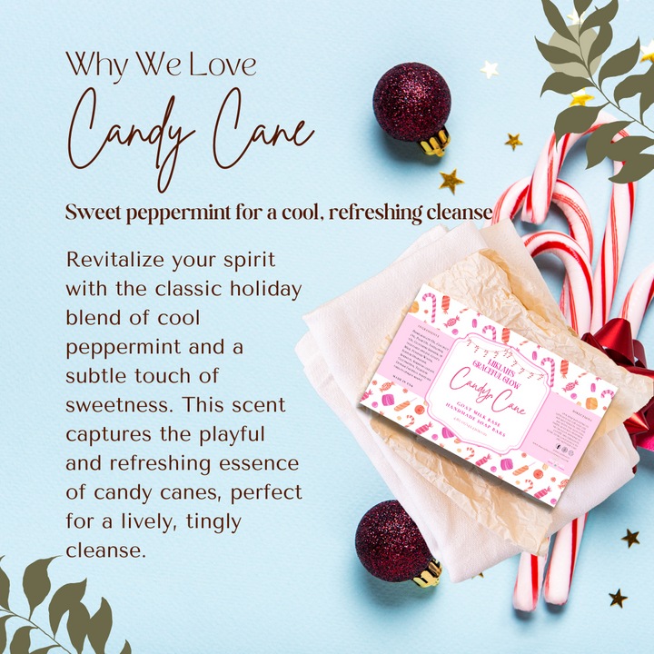 Candy Cane Glow Soap Bars