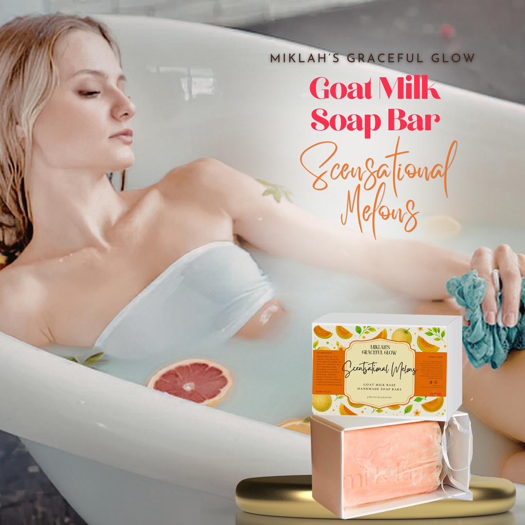 Scentsational Melons Goat Milk Soap Bar | Fresh Fruity Handmade Soap – Miklah Soaps