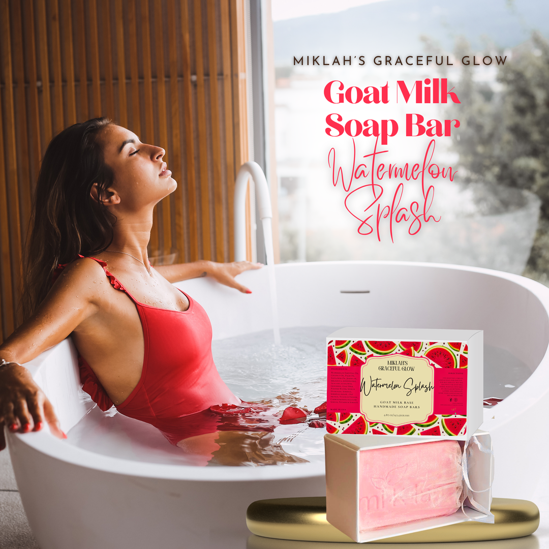 Watermelon Splash Goat Milk Soap Bar | Juicy Fresh Scent Handmade Soap – Miklah Soaps