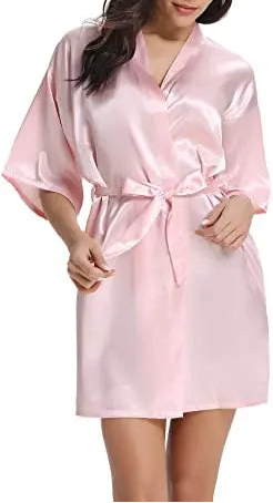 Silk-Satin Spa Robe