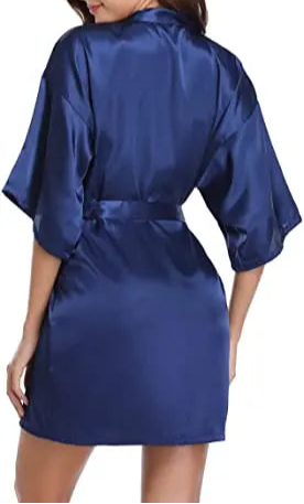Silk-Satin Spa Robe