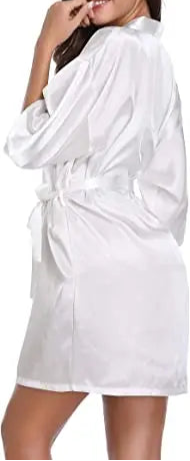 Silk-Satin Spa Robe