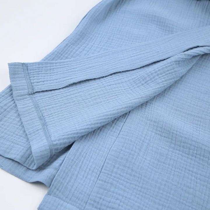 Short Sleeved Cotton Robe