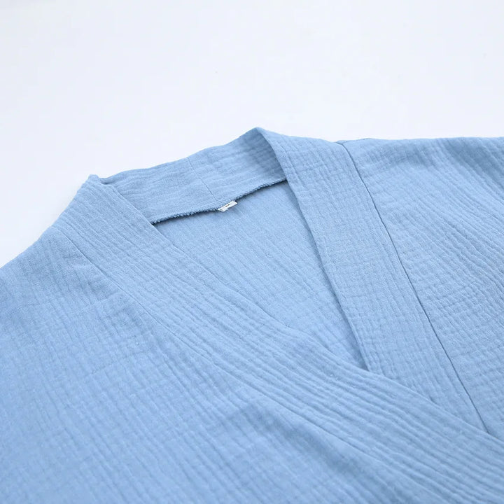 Short Sleeved Cotton Robe
