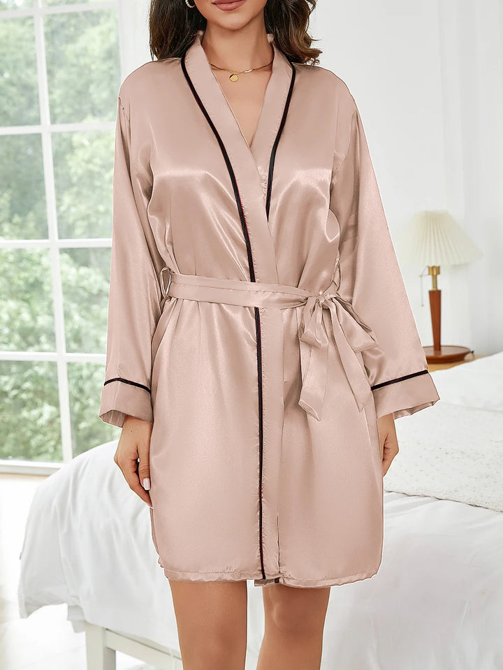 Short Elegant Women's Robe