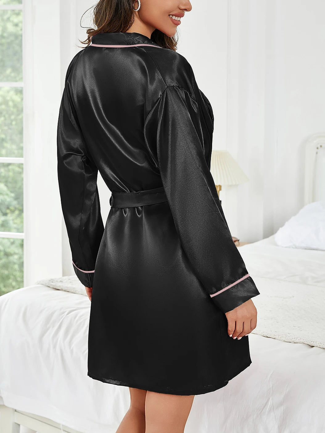 Short Elegant Women's Robe