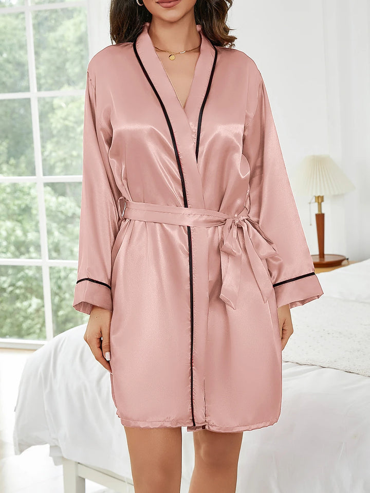 Short Elegant Women's Robe