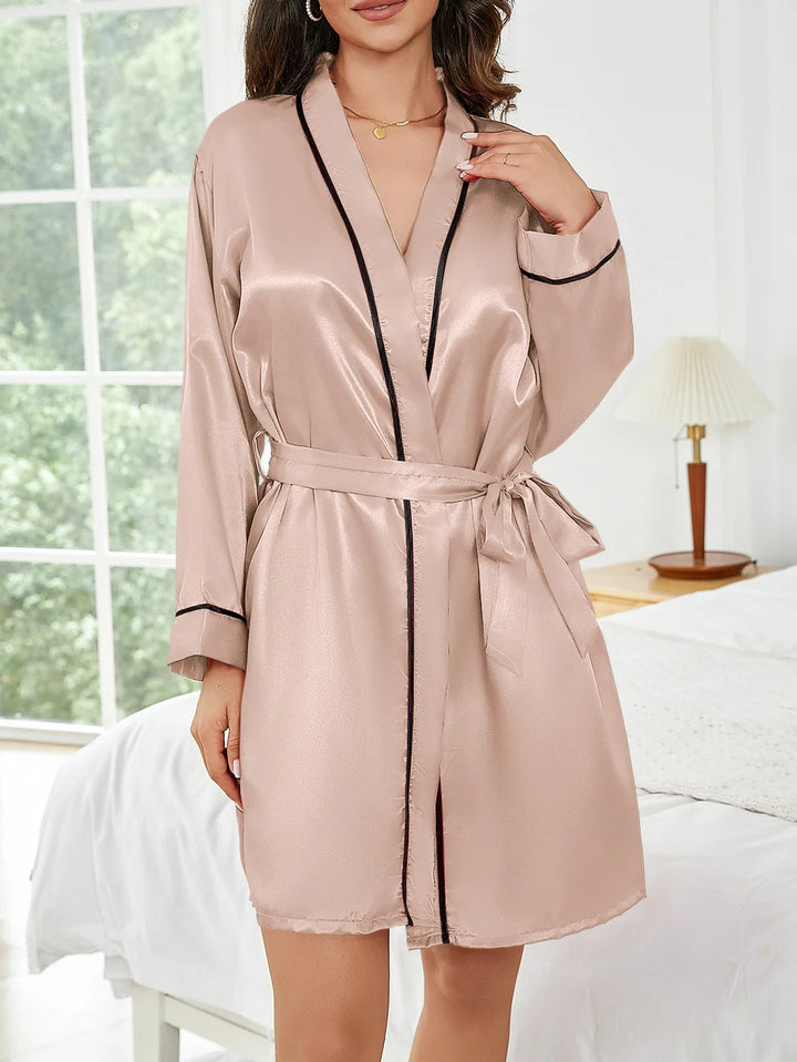Short Elegant Women's Robe