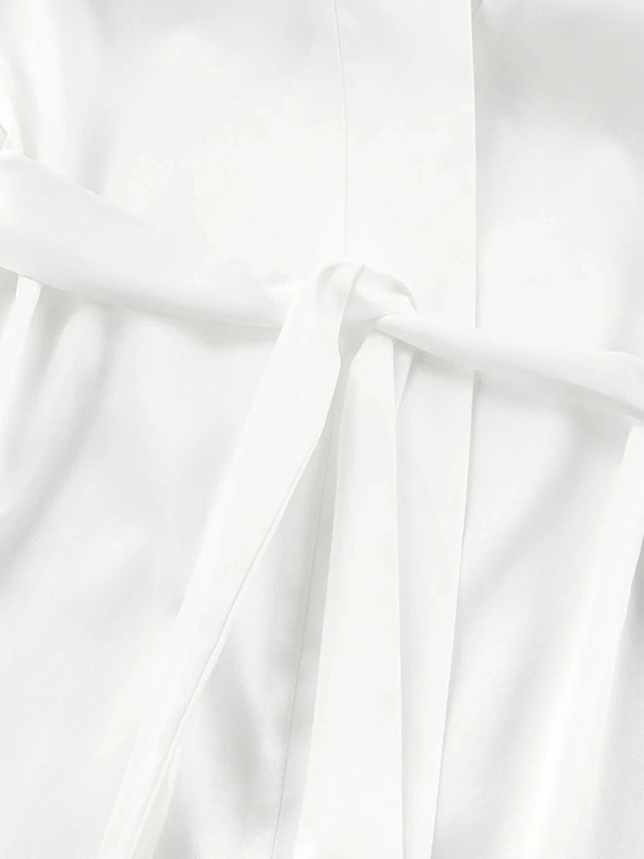 Women Long Sleeve V-Neck Robe