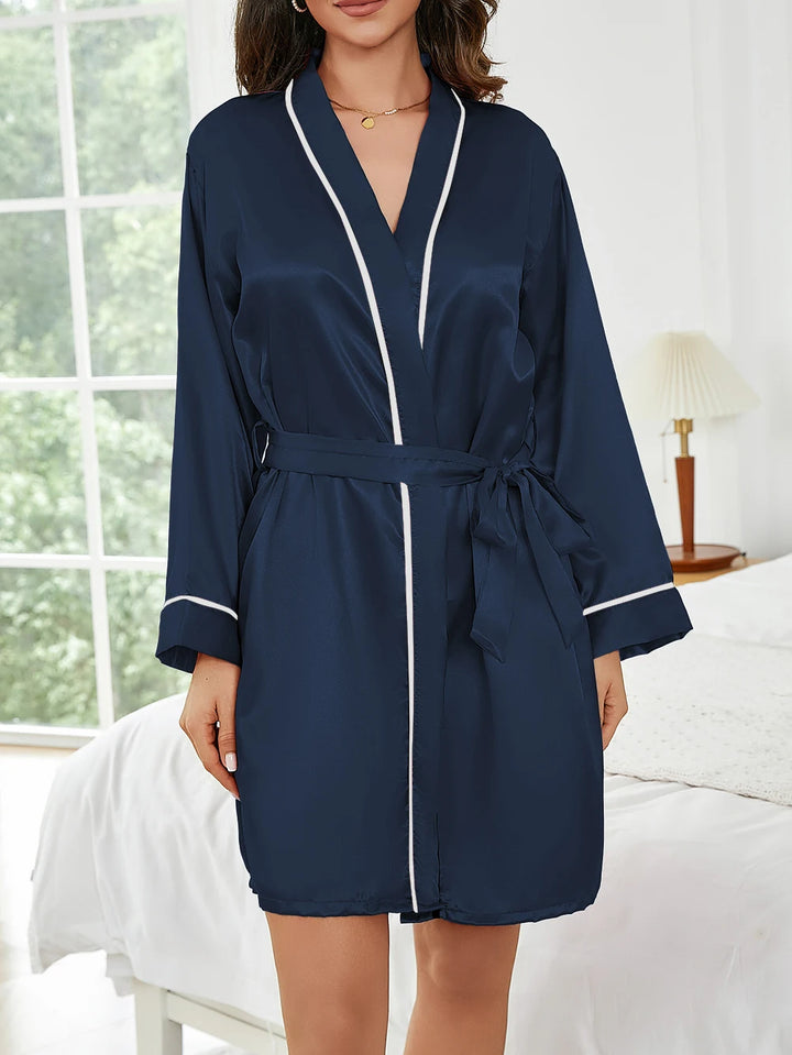 Short Elegant Women's Robe