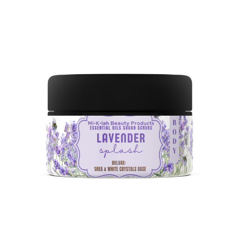 Lavender Splash Essential Oils Body Sugar Scrubs 2oz - Extra Oil - Miklahbeautyproducts