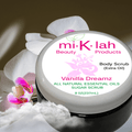 Vanilla Dreamz Essential Oils Body Sugar Scrub - Extra Oil - Miklahbeautyproducts