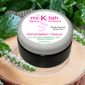 Peppermint Tingle Essential Oils Body Sugar Scrub - Extra Oil - Miklahbeautyproducts