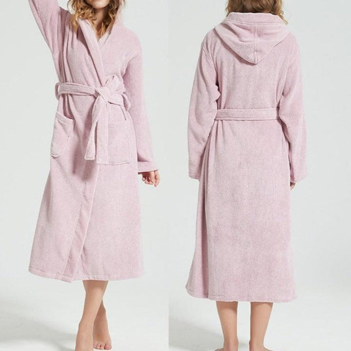 Excite Hooded 100% Cotton Robe - Miklahbeautyproducts