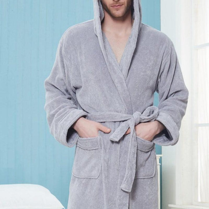 Winter Hooded Extra Long Robe - Miklahbeautyproducts