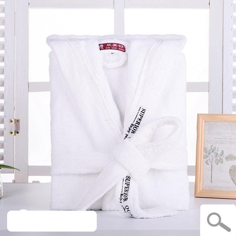 Nordic Fleece Kimono Bath Robe - Miklahbeautyproducts