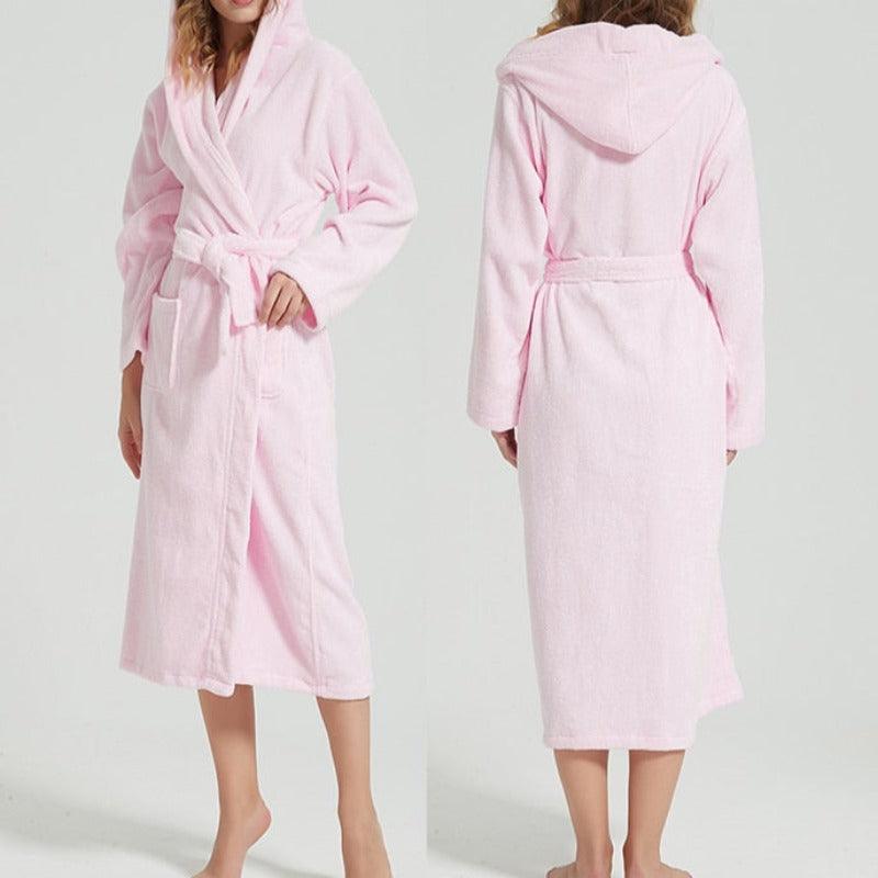 Excite Hooded 100% Cotton Robe - Miklahbeautyproducts