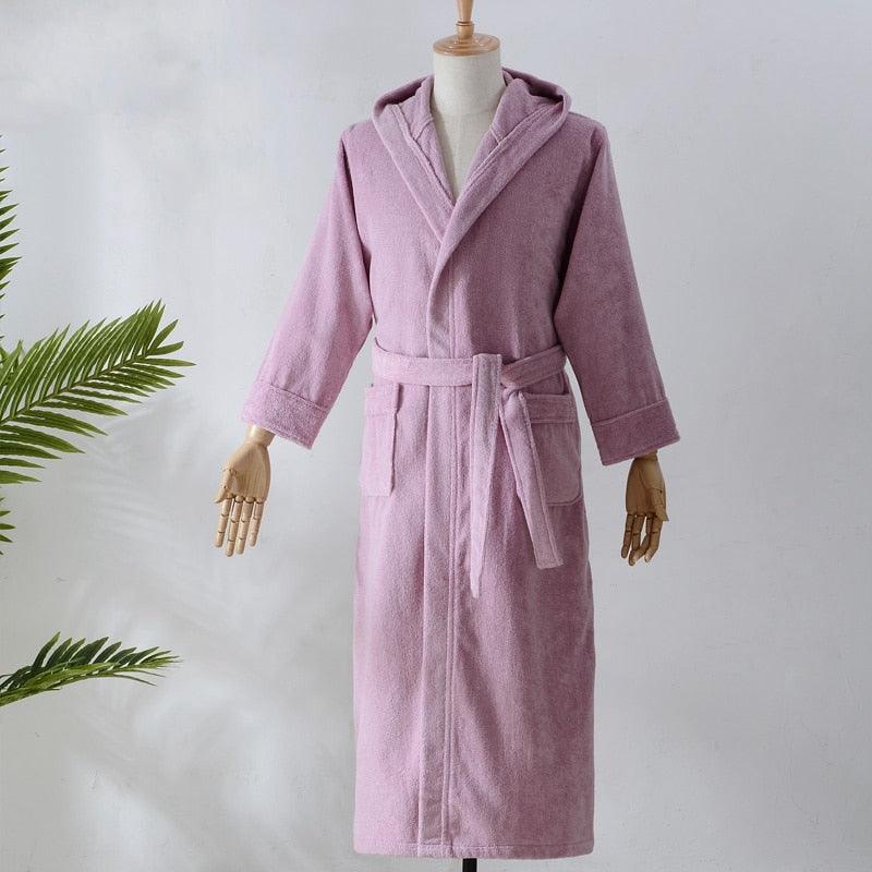 Winter Hooded Extra Long Robe - Miklahbeautyproducts