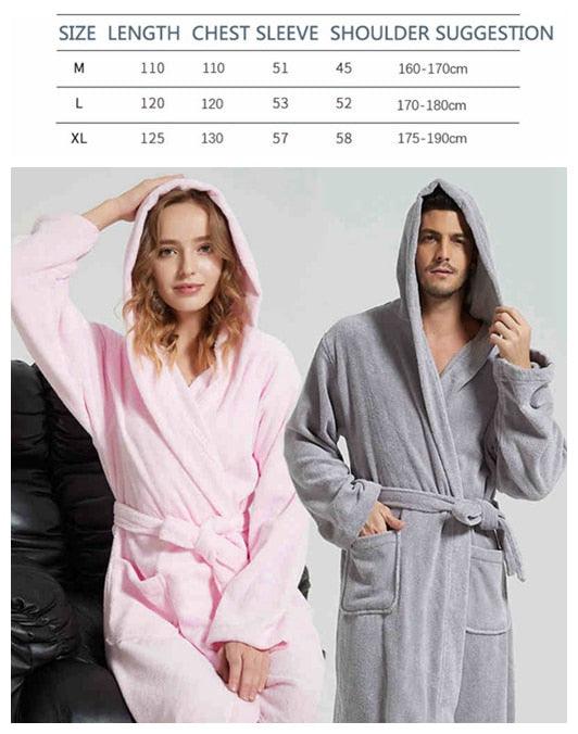 Excite Hooded 100% Cotton Robe - Miklahbeautyproducts