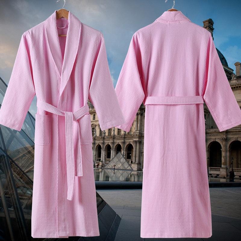 Cotton Kimono Bathrobe - Miklahbeautyproducts